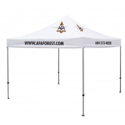 Deluxe Tent Frame & 5 Location Imprinted Vented Canopy